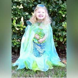 CHASING FIREFLIES Sparkling Ocean Princess Costume for Kids SIZE 6